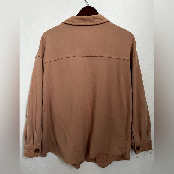 Dusty rose cardigan shacket - Picture 2 of 3